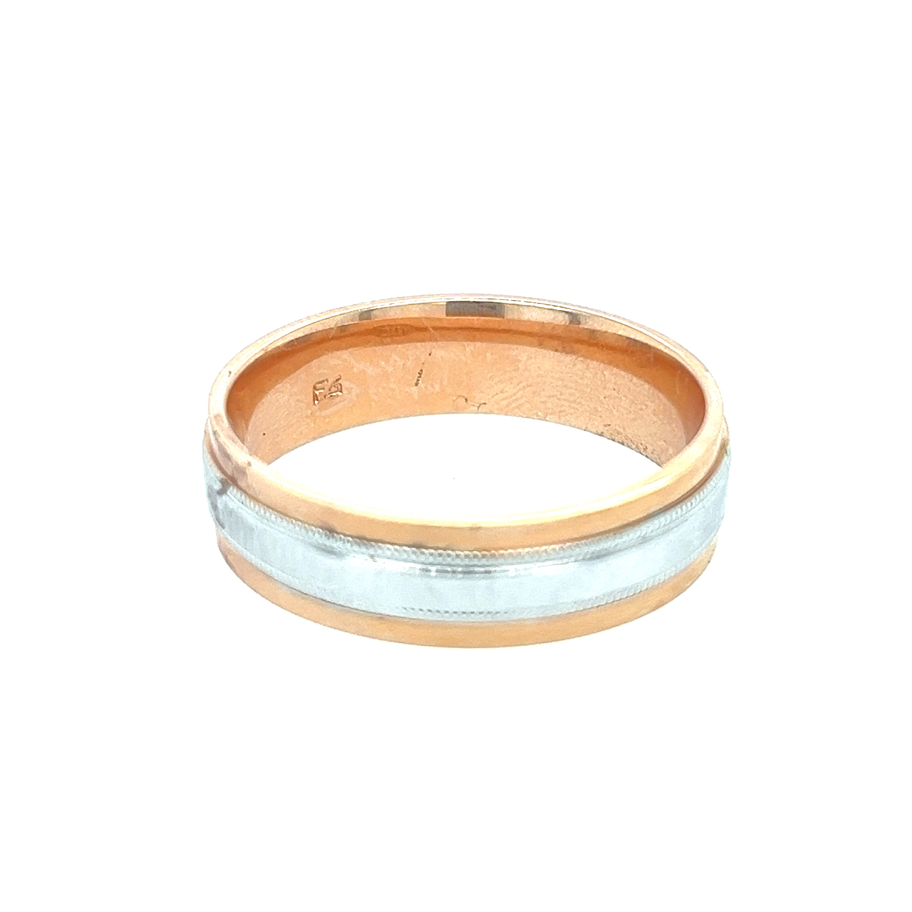 Precious Metal (No Stones) Wedding Bands  -  Men'