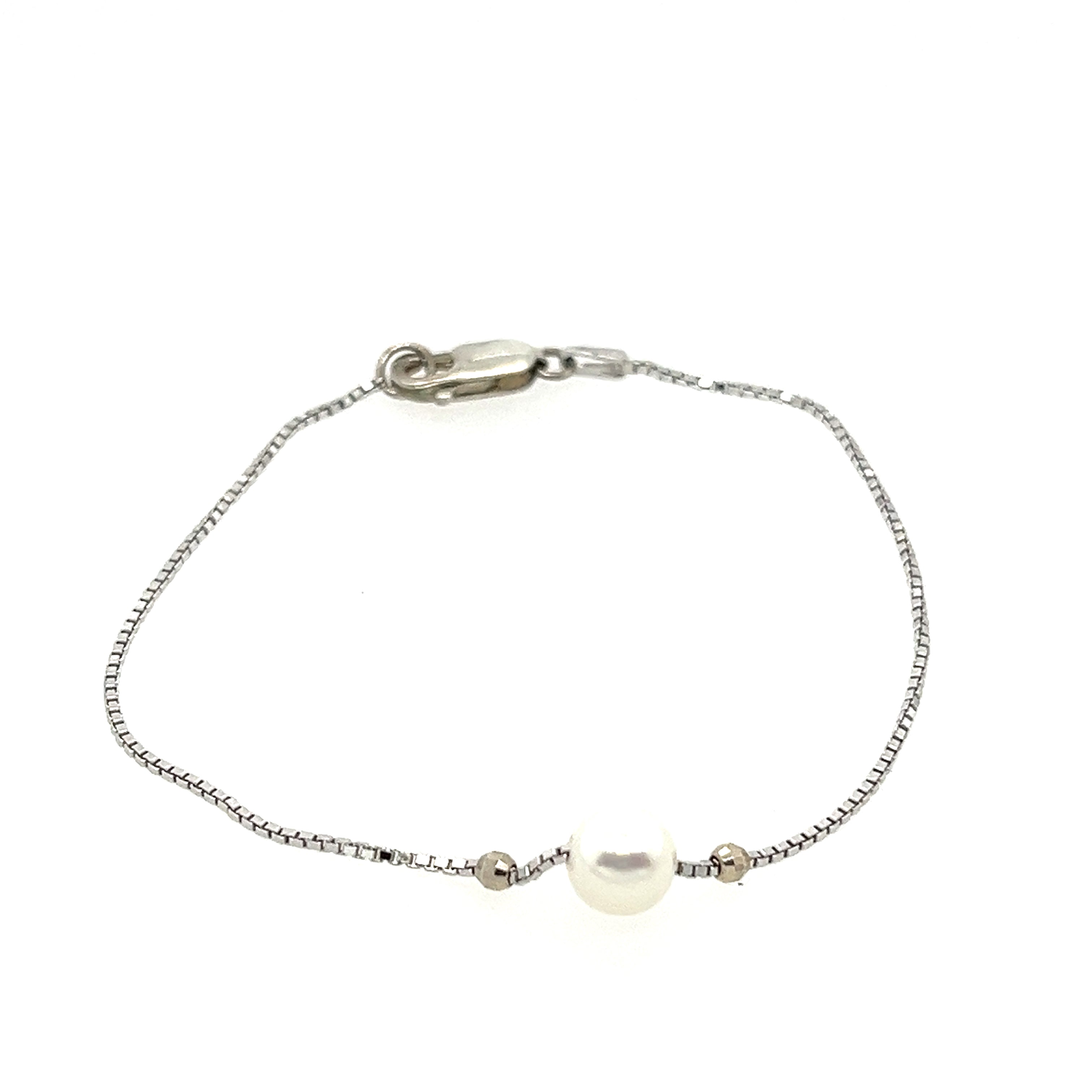 Sterling Silver pendant/necklace w/ pearl